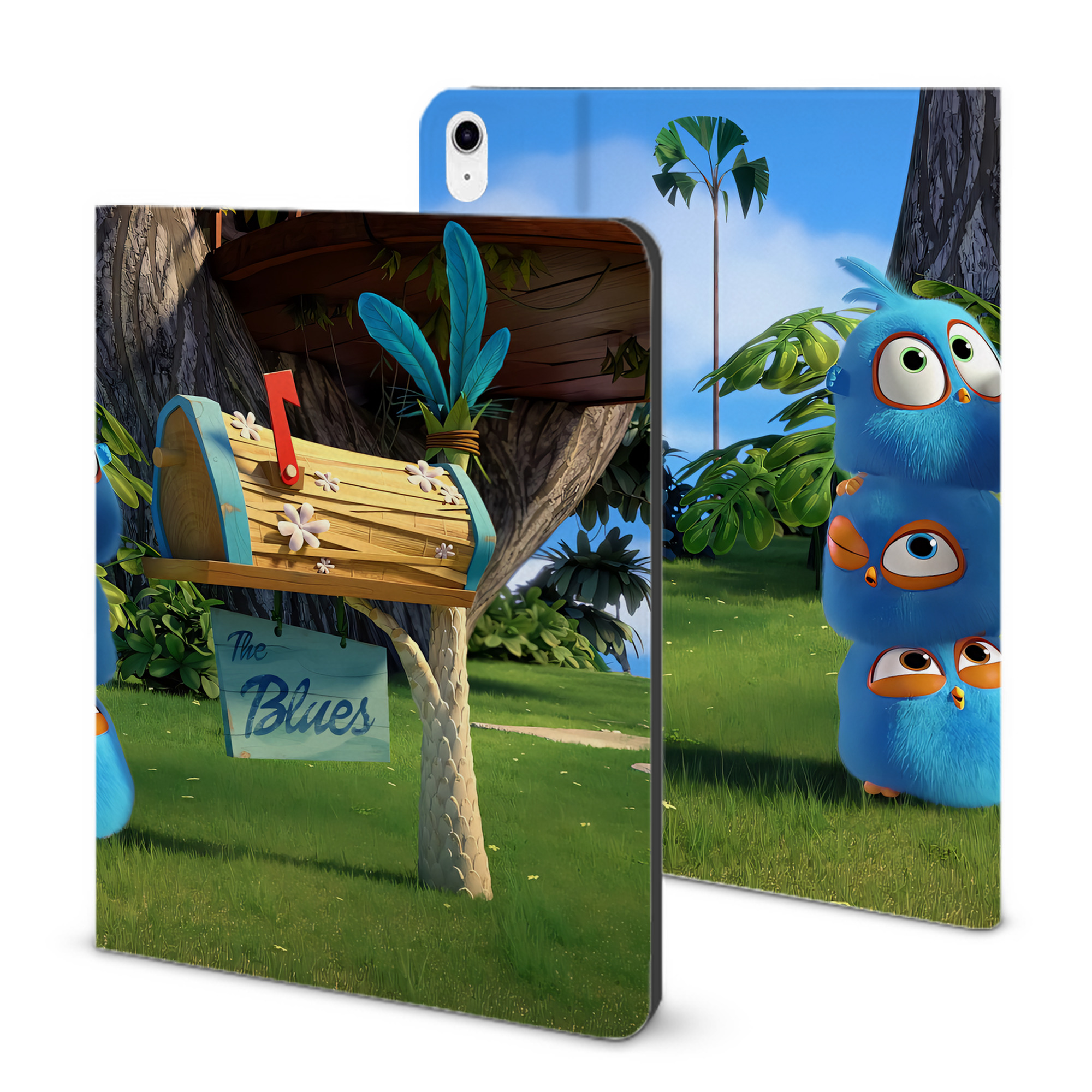 （画像用） Angry Birds アングリーバード IPad ケース ブック型 PUレザー TPU 耐衝撃 軽量 薄型 ペン収納なし 全面保護 IPad 各モデル対応